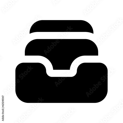 file cabinet glyph icon