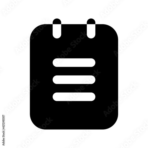notepad glyph icon