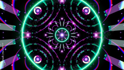 Hypnotic Geometric Festival Texture Art Background