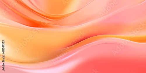 Peach fluid watercolor abstract background. AI Generated