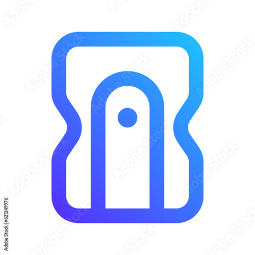 pencil sharpener gradient icon