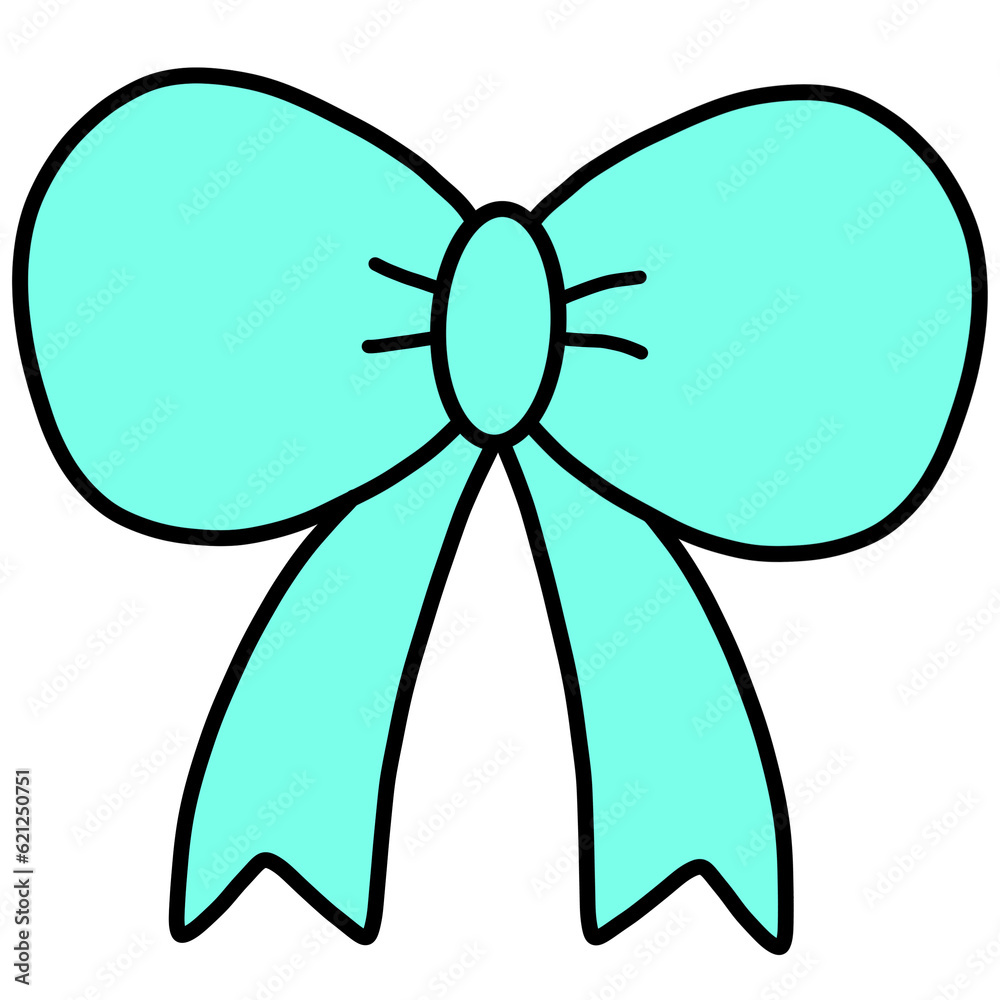Green ribbon bow Green ribbon bow