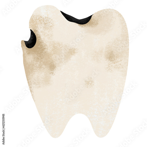 Tooth decay caries toothache dental dentist healthcare icon photo