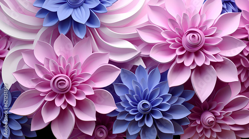 background with flowers beautiful pink AI generated 