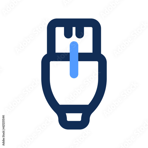 ethernet outline color icon