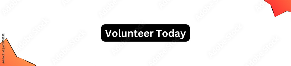 Volunteer Today Button for websites, businesses and individuals