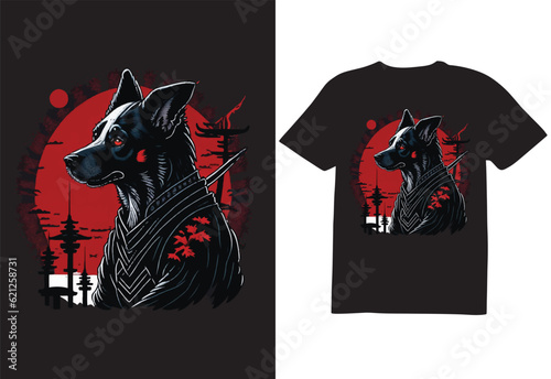 dog character vector illustration,retro,puppy T-shirt design