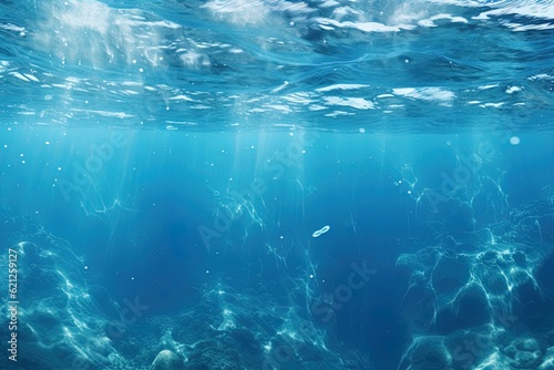 marine blue underwater scene
