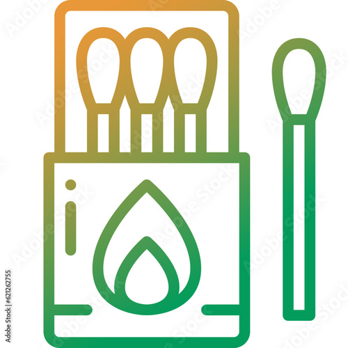 match gradient line icon