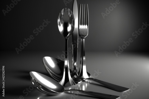 simple cutlery  Generative AI