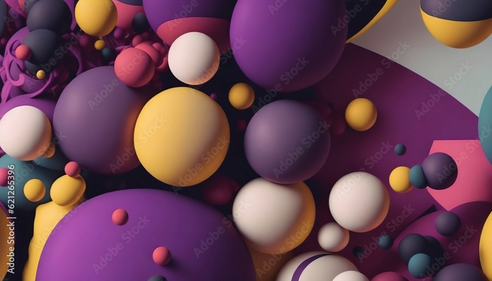 colorful ball sphere background AI generated, AI colorful ball sphere background AI generated, AI