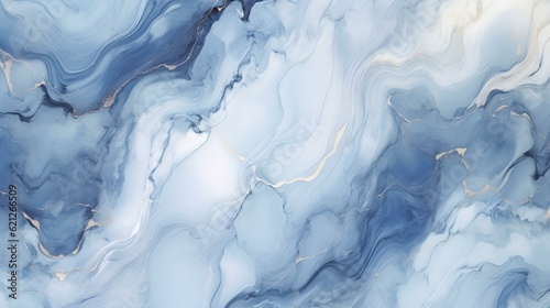 Elegant Marble Texture in light blue Colors. Luxury panoramic Background.