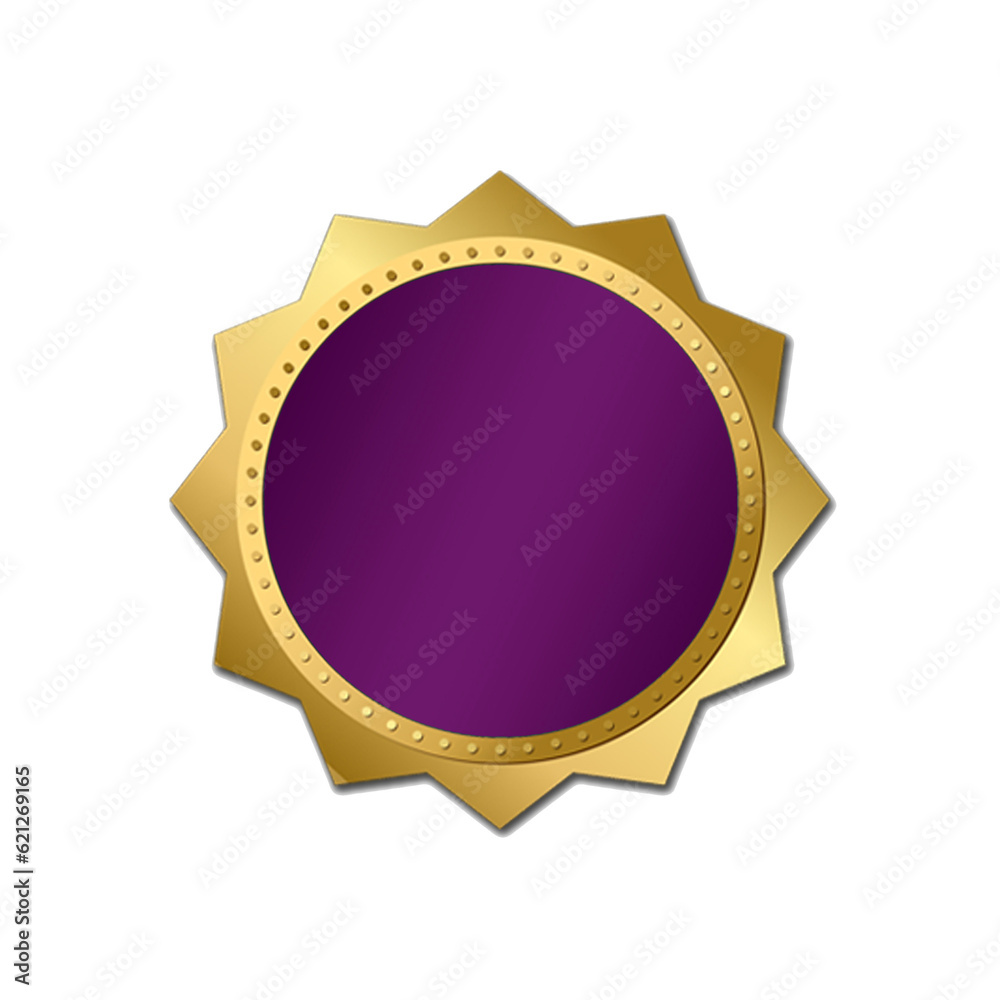luxury golden purple award element design