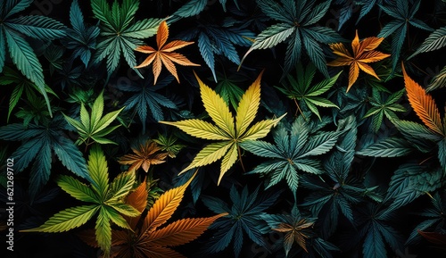 cannabis leaves 