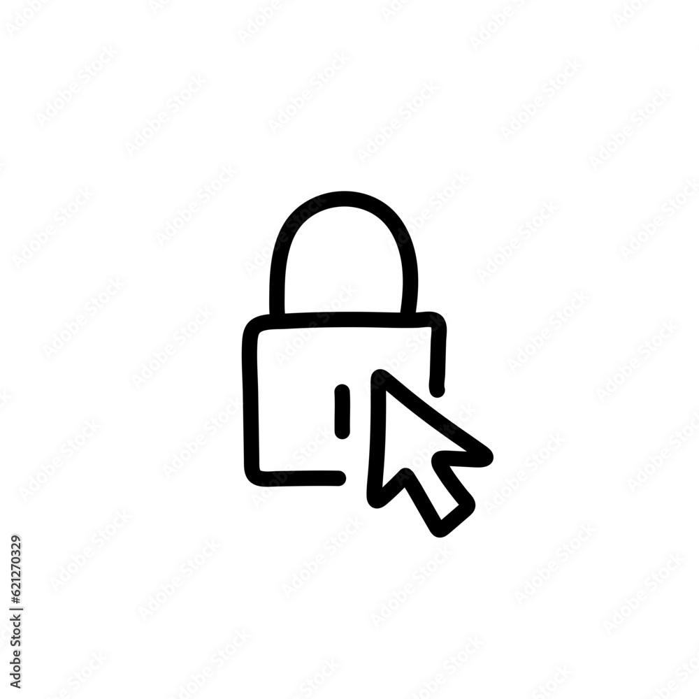Keys and Locks outline vector icons Keys and Locks outline vector icons