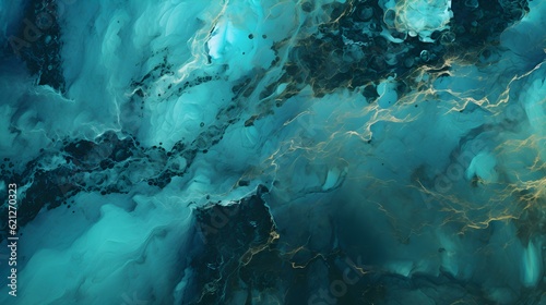 Elegant Marble Texture in teal Colors. Luxury panoramic Background. 