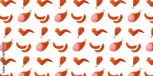 meat bbq grill fry kitchen pattern background
