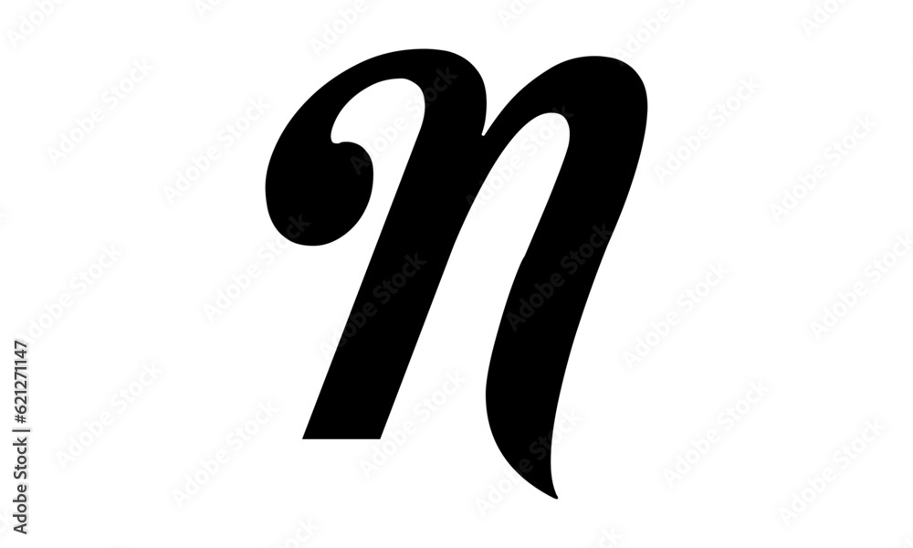 Simple and modern letter N initials logo design Simple and modern letter N initials logo design