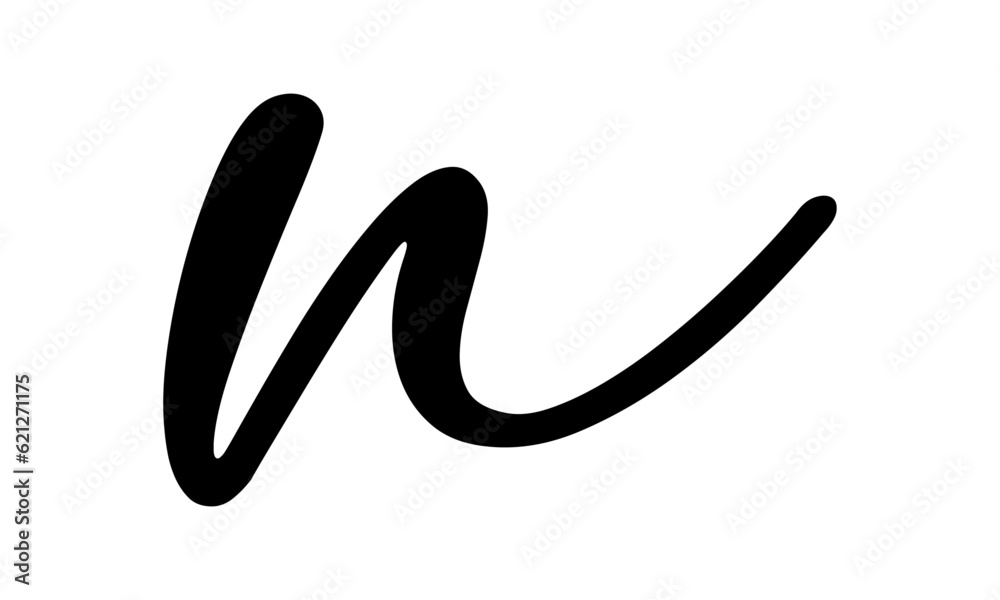 Simple and modern letter N initials logo design Simple and modern letter N initials logo design