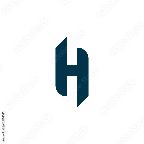 Clean modern creative H logo design with white background. Simple H Monogram logo design