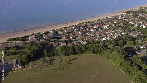 West Park and Aldwick Beach to the east of Bognor Regis in West Sussex, Aerial footage photo