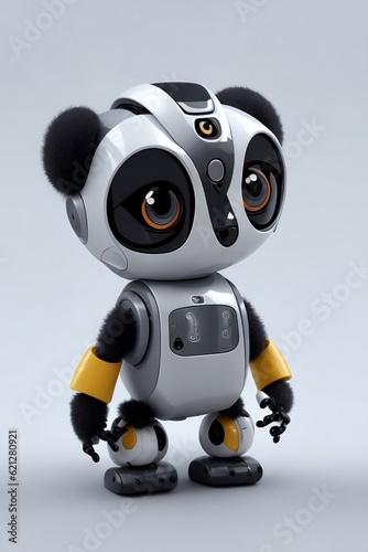 Cute mini lemur robot © Suchethn