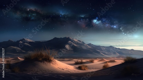 Landscape in the wilderness at night