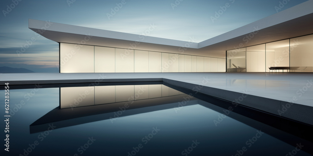 Fototapeta premium Contemporary architecture and design concept.generative AI