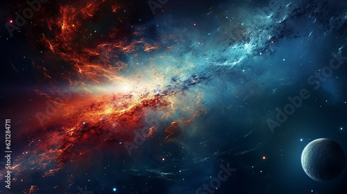 Galáxia. Spiral Galaxy, belo papel de parede de ficção científica com espaço profundo sem fim. Elementos desta imagem fornecidos pela NASA