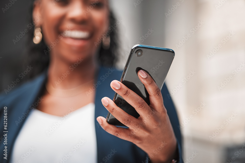 Smartphone in hand, woman scroll social media and chat online, communication and technology. Internet connection, search and text message, email with closeup, female person and mobile app outdoor Smartphone in hand, woman scroll social media and chat online, communication and technology. Internet connection, search and text message, email with closeup, female person and mobile app outdoor