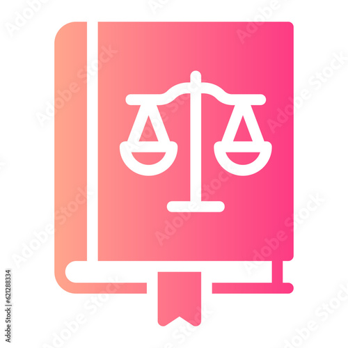 law book gradient icon