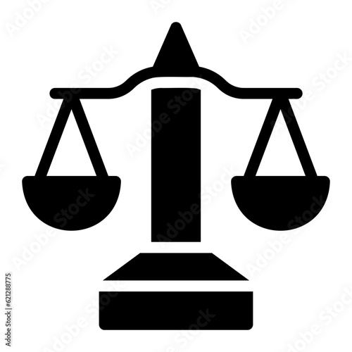 law glyph icon