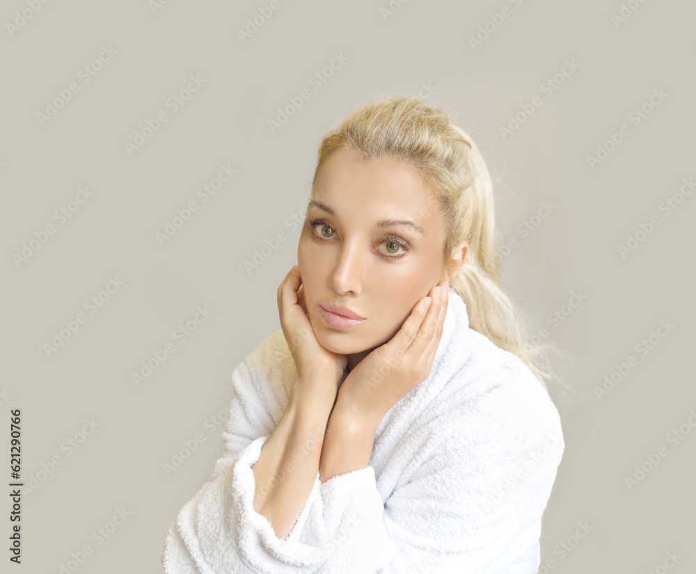 Shot of a beautiful woman.Middle aged woman portrait, cosmetology concept. Shot of a beautiful woman.Middle aged woman portrait, cosmetology concept.