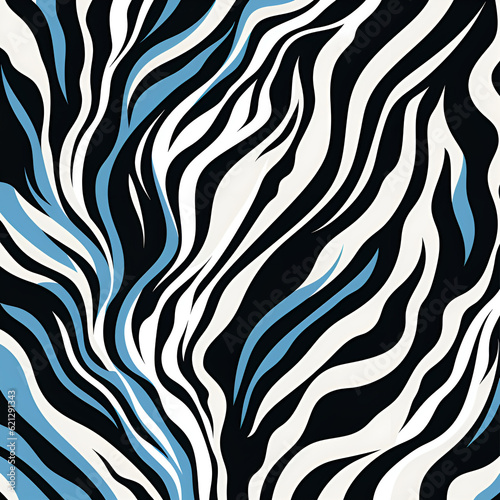 pattern with lines zebra,skin,AI generated 