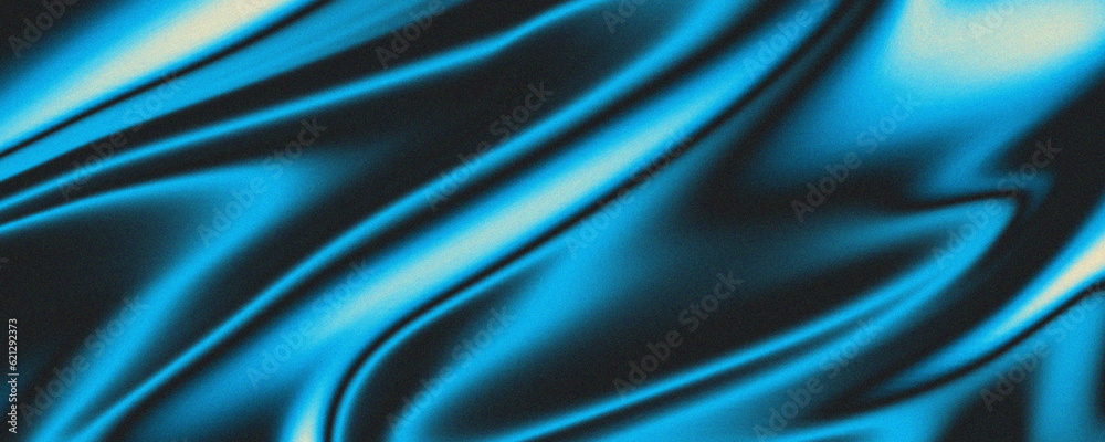 Obraz premium Liquid blue gradient grainy texture