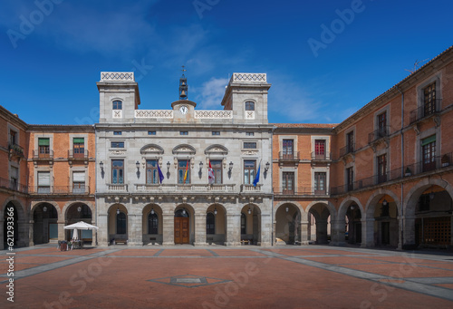 Avila Town Hall at Plaza del Mercado Chico Square - Avila, Spain © diegograndi