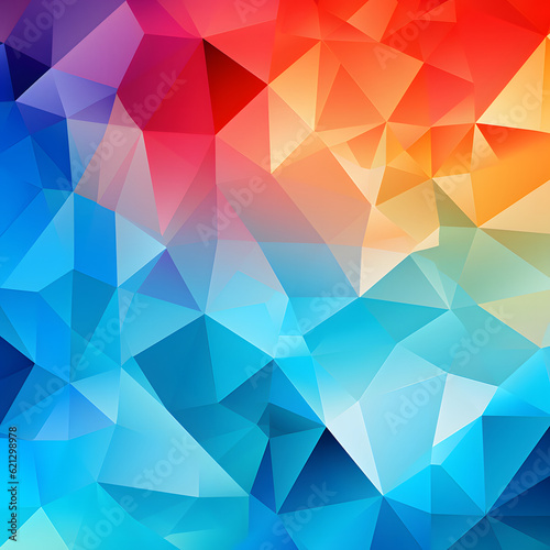 Colorful geometric background of abstract triangular shapes.