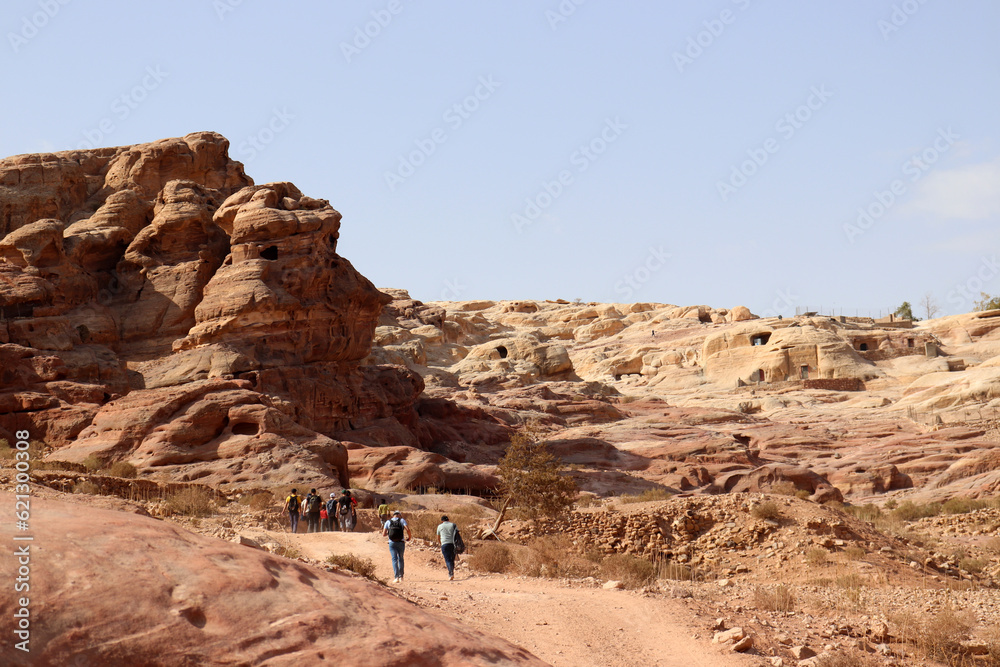 Petra, Jordan - 2021 : The Nabateans city (one of the most famous archaeological sites in the world)