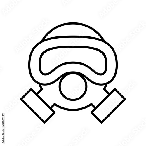 Gas mask icon photo