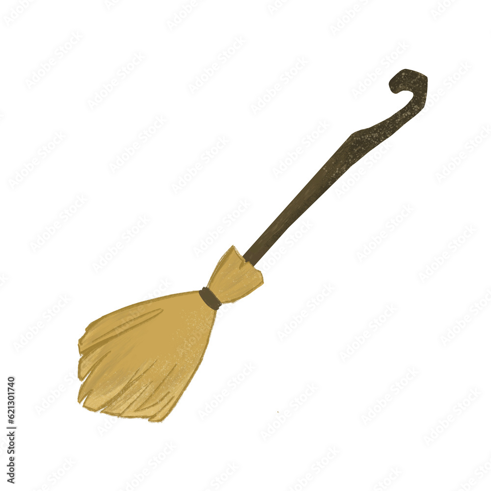 Obraz premium broom isolated on white
