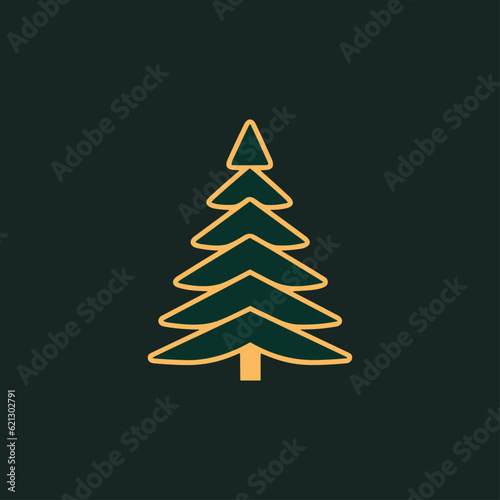 Enchanted Evergreen Green Christmas Tree Icon