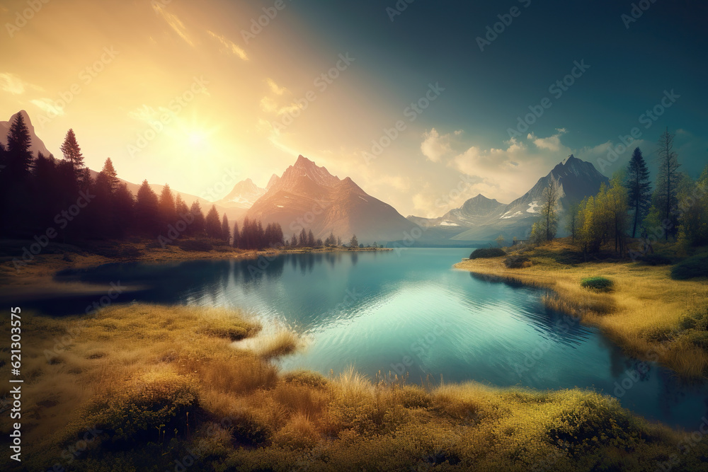 The beautiful scenery of mountains and rivers is infinite