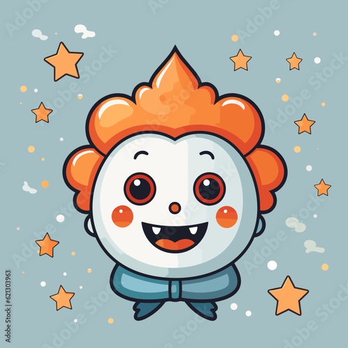Energetic Joker Flat Icon