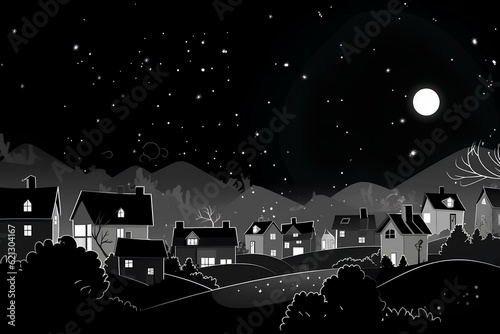 Wallpaper Mural christmas night city made by midjeorney Torontodigital.ca