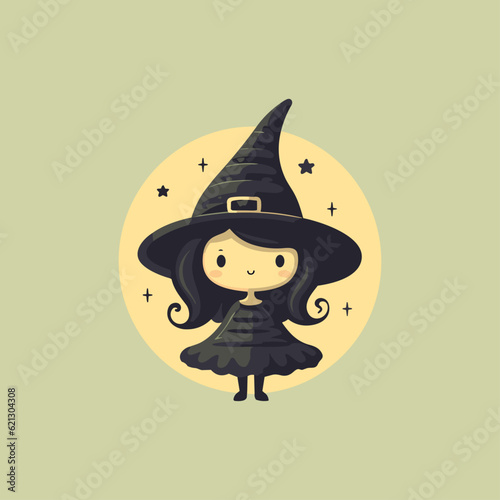 Enigmatic Enchantresses Flat Witch Icon, halloween icon