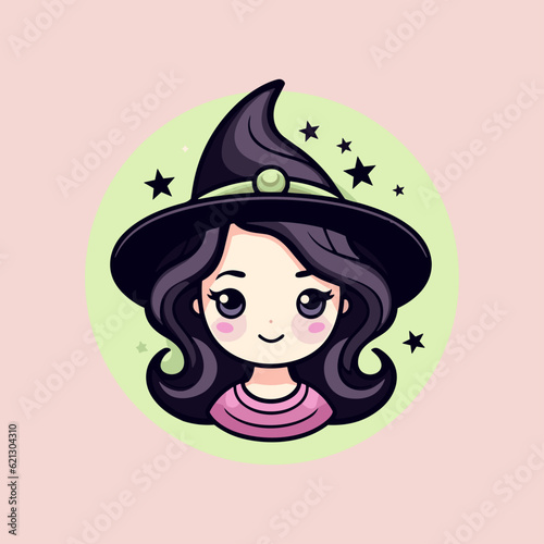 Spellbinding Sorceresses Flat Witch Icon, halloween icon