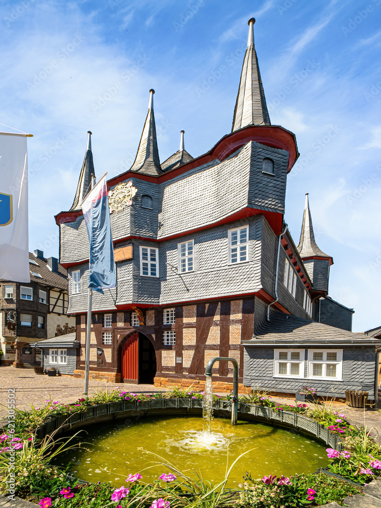 Fototapeta premium Frankenberg/Eder, Historisches Rathaus am Obermarkt