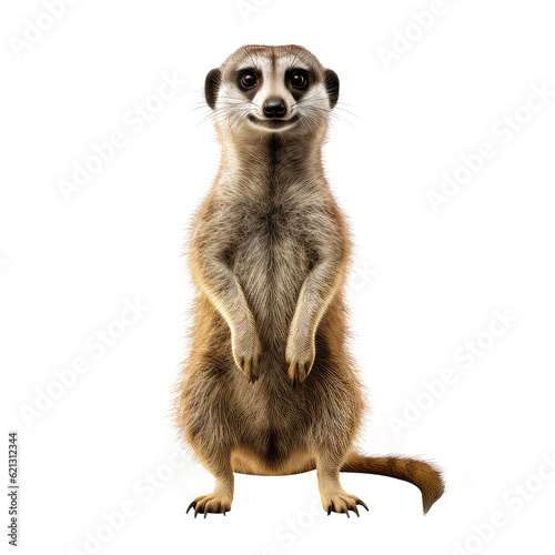 meerkat isolated on the transparent background PNG. AI generative © purich