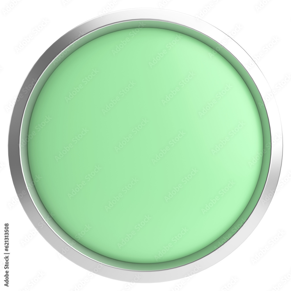 3D circle button. Empty button. 3D illustration. 3D circle button. Empty button. 3D illustration.