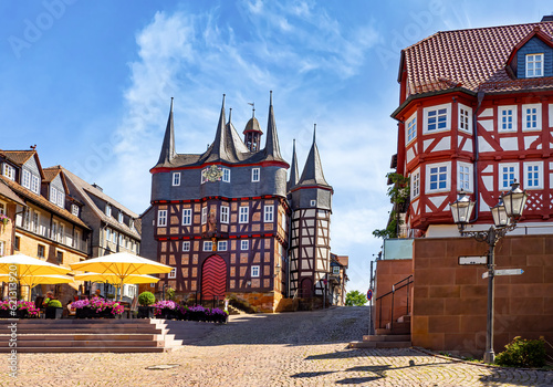 Frankenberg/Eder, Untermarkt mit historischem Rathaus photo